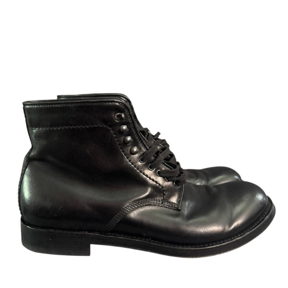 Officine Creative Black Leather Lace Up Ankle Boots Mens IT 43 Made in Italy